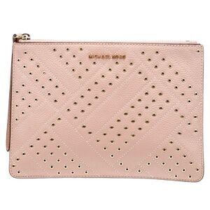 LIKE NEW! Michael Kors Eyelet Wristlet -  Blush Pink - GORG!